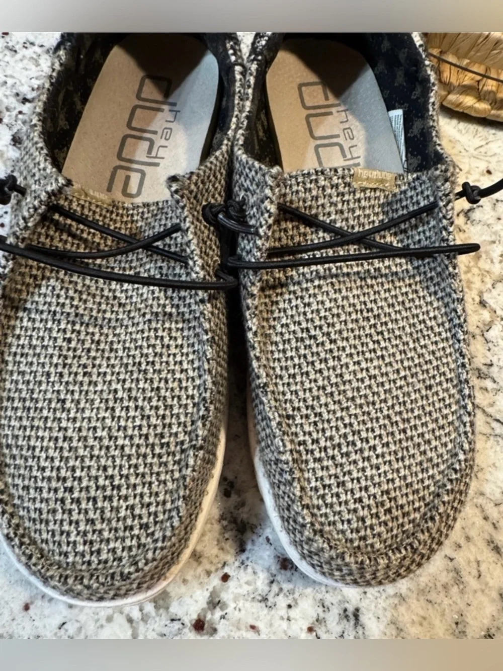 Hey Dude Women’s Wendy Slip-On Shoes in Brown Houndstooth